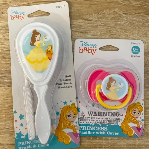 Disney Princess Baby Girl Bundle Beauty and Beast  NWT 3 Piece Set - Picture 2 of 3